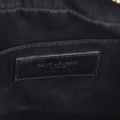 Saint Laurent Calfskin Matelasse Monogram Lou Camera Bag Black 6 of 11