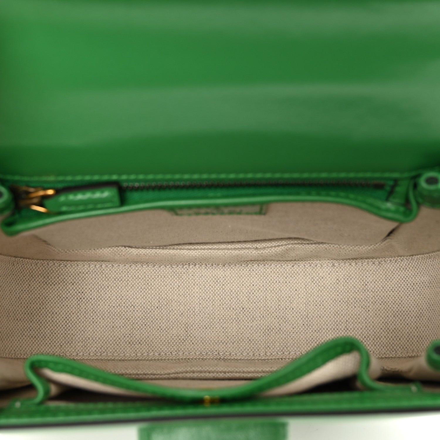 Gucci Boarded Dyana Lux Calfskin Web Small Bamboo 1947 Top Handle Bag Spring Green 6 of 9