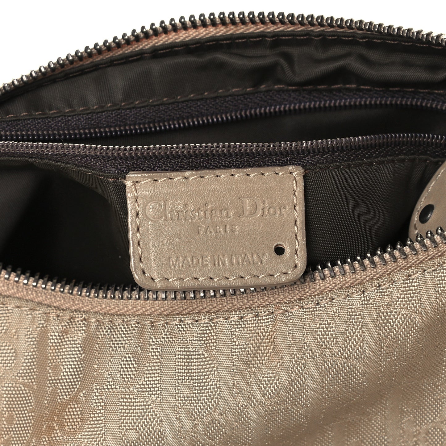 Monogram Braided Hobo Beige