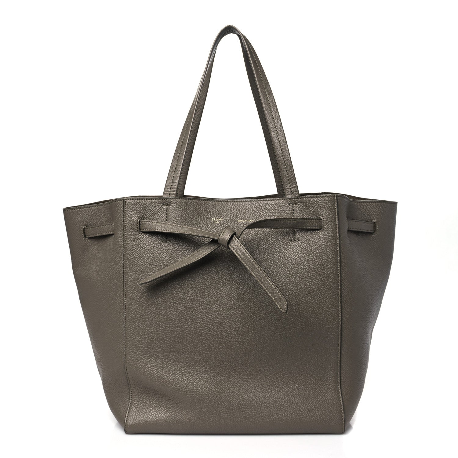 Celine Soft Grained Calfskin Small Belt Cabas Phantom Taupe 1 of 10