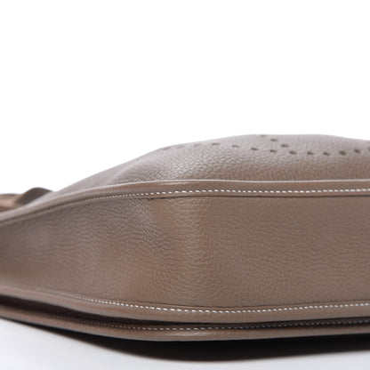 Hermes Taurillon Clemence Evelyne III PM Etoupe 6 of 9