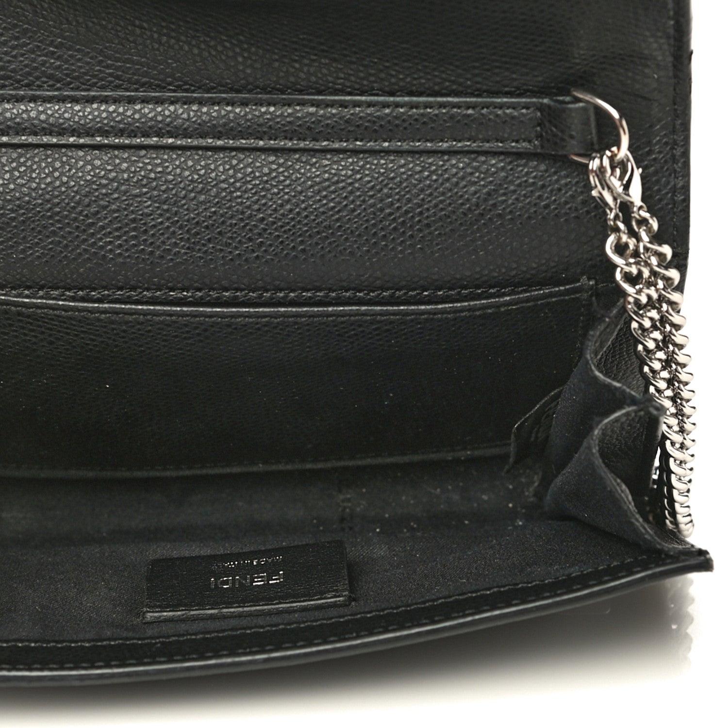 Fendi Vitello Cruise F is Fendi Wallet on Chain Black 5 of 17