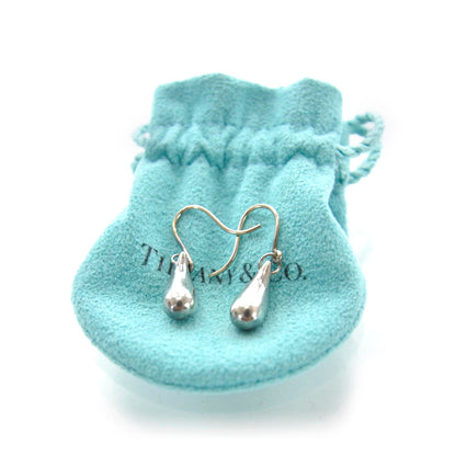 Tiffany Sterling Silver Elsa Peretti Teardrop Earrings 1 of 3