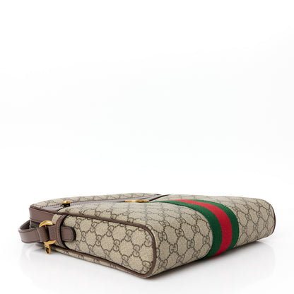 Gucci GG Supreme Monogram Web Ophidia Messenger Bag Brown 4 of 12