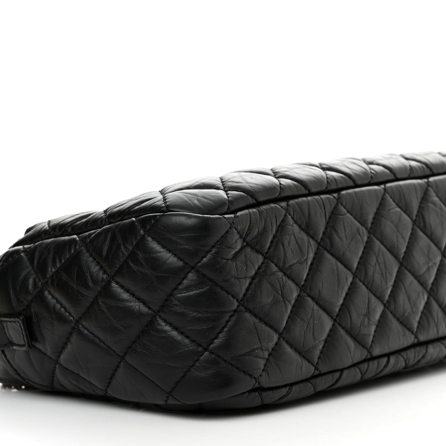 Chanel Aged Calfskin Quilted Medium Reissue Camera Case Black 10 of 12