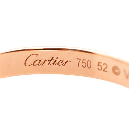 Cartier 18K Pink Gold Diamond 2.3mm D'Amour Wedding Band Ring 52 6 8 of 13