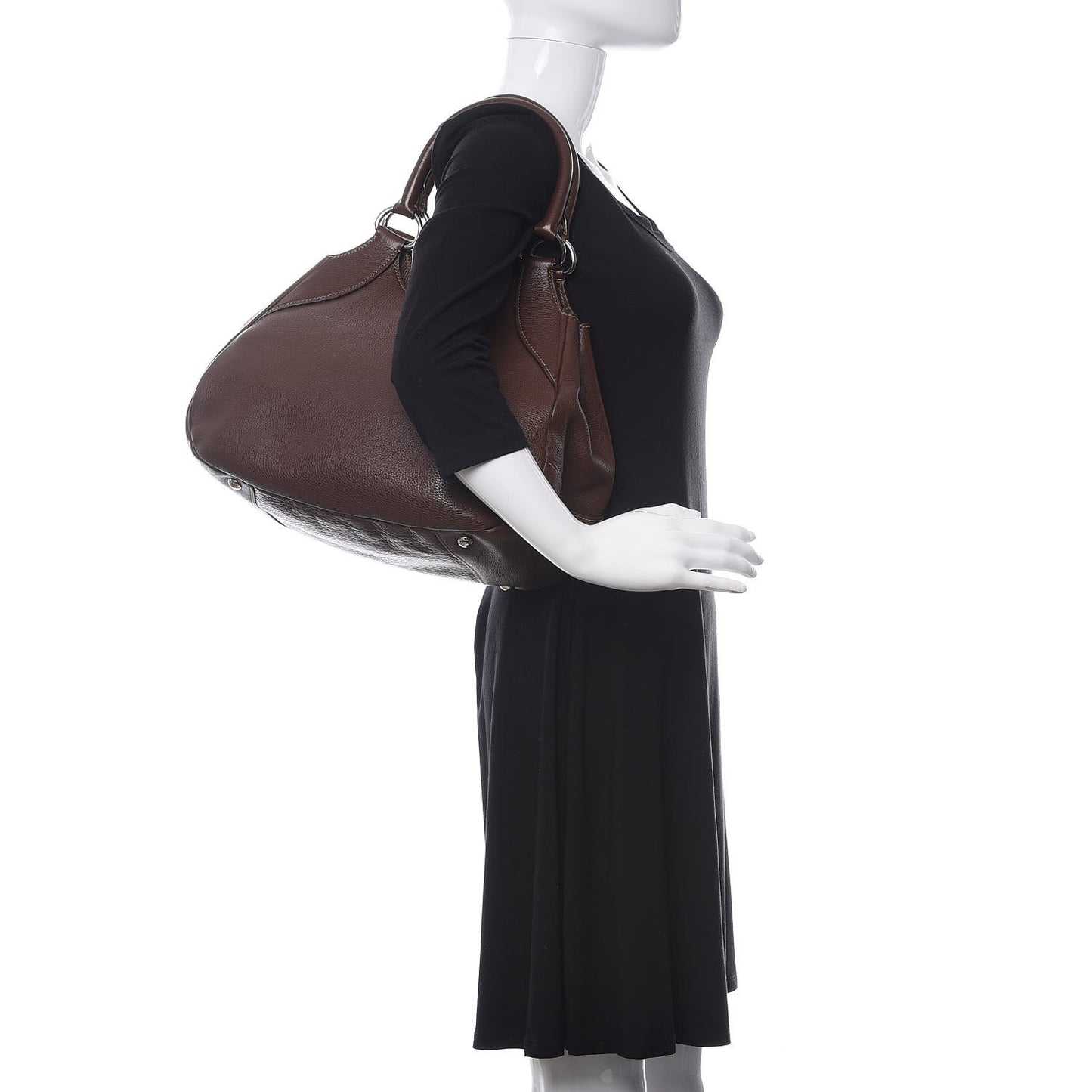 Vitello Daino Shoulder Bag Bruciato