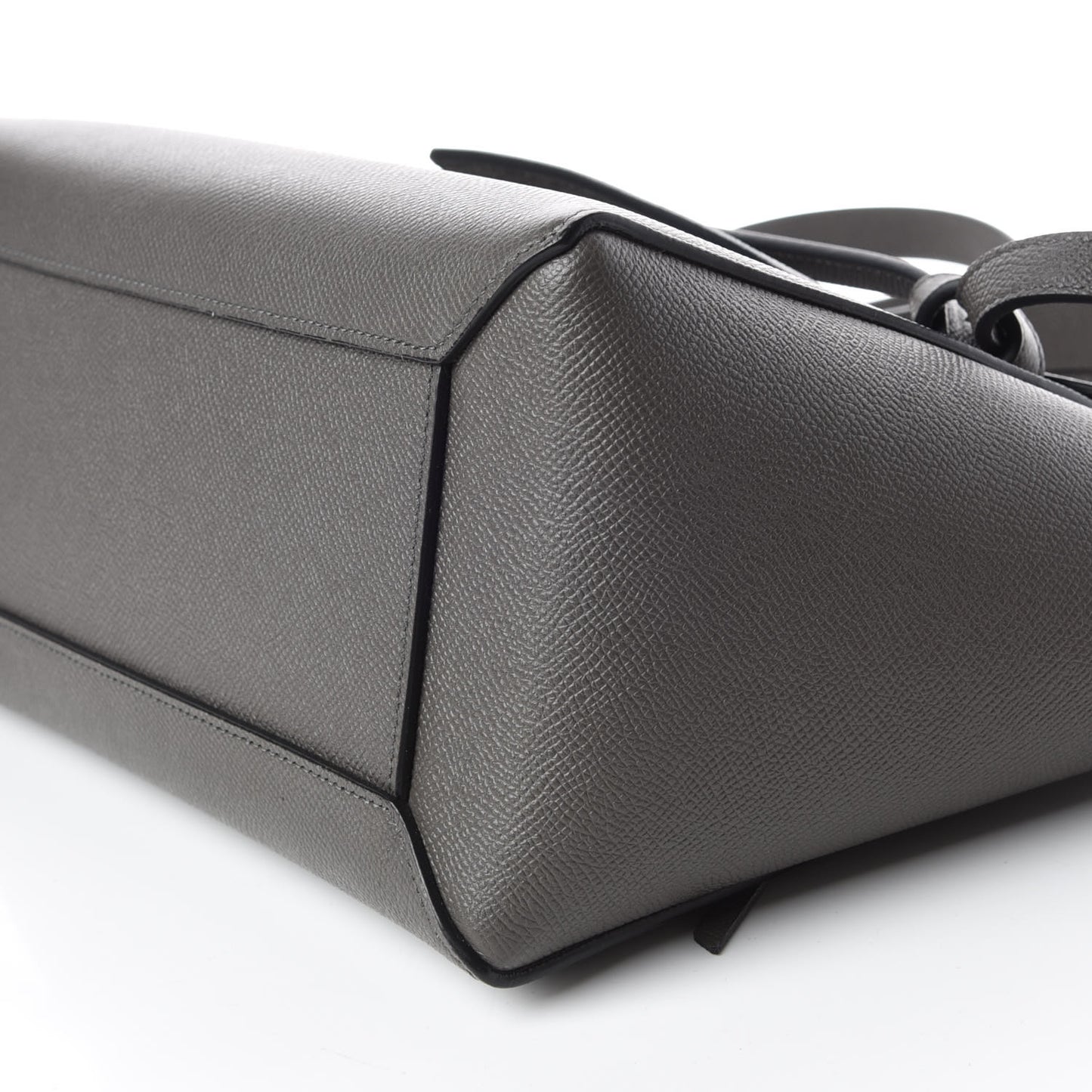 Baby Grained Calfskin Micro Belt Bag Grey
