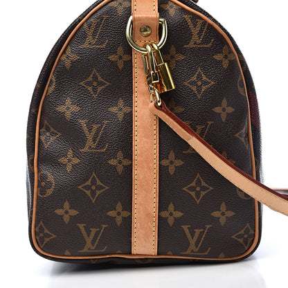 Louis Vuitton Monogram My LV Heritage Speedy Bandouliere 30 Bordeaux Black 12 of 14