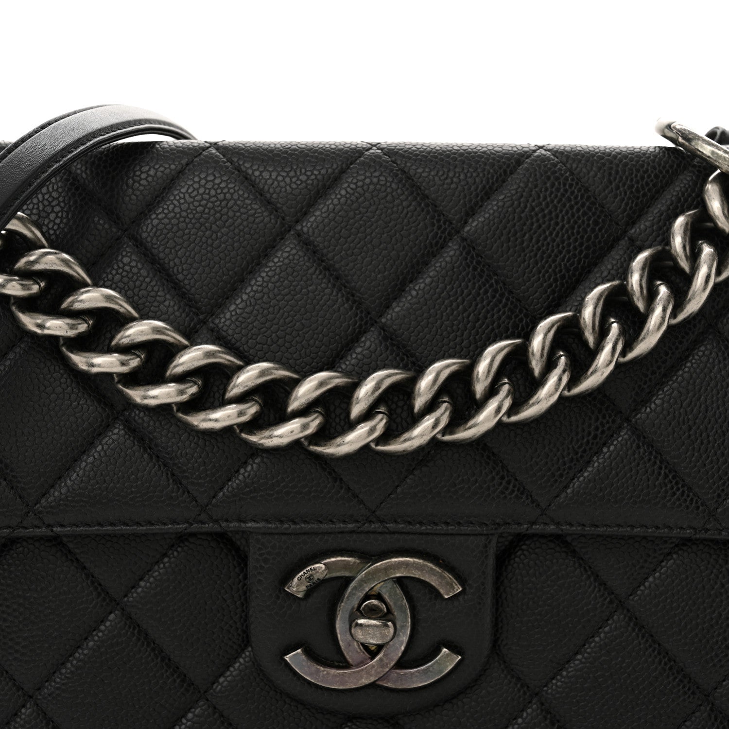 Chanel Caviar Quilted Large Retro Class Flap Black 8 of 15