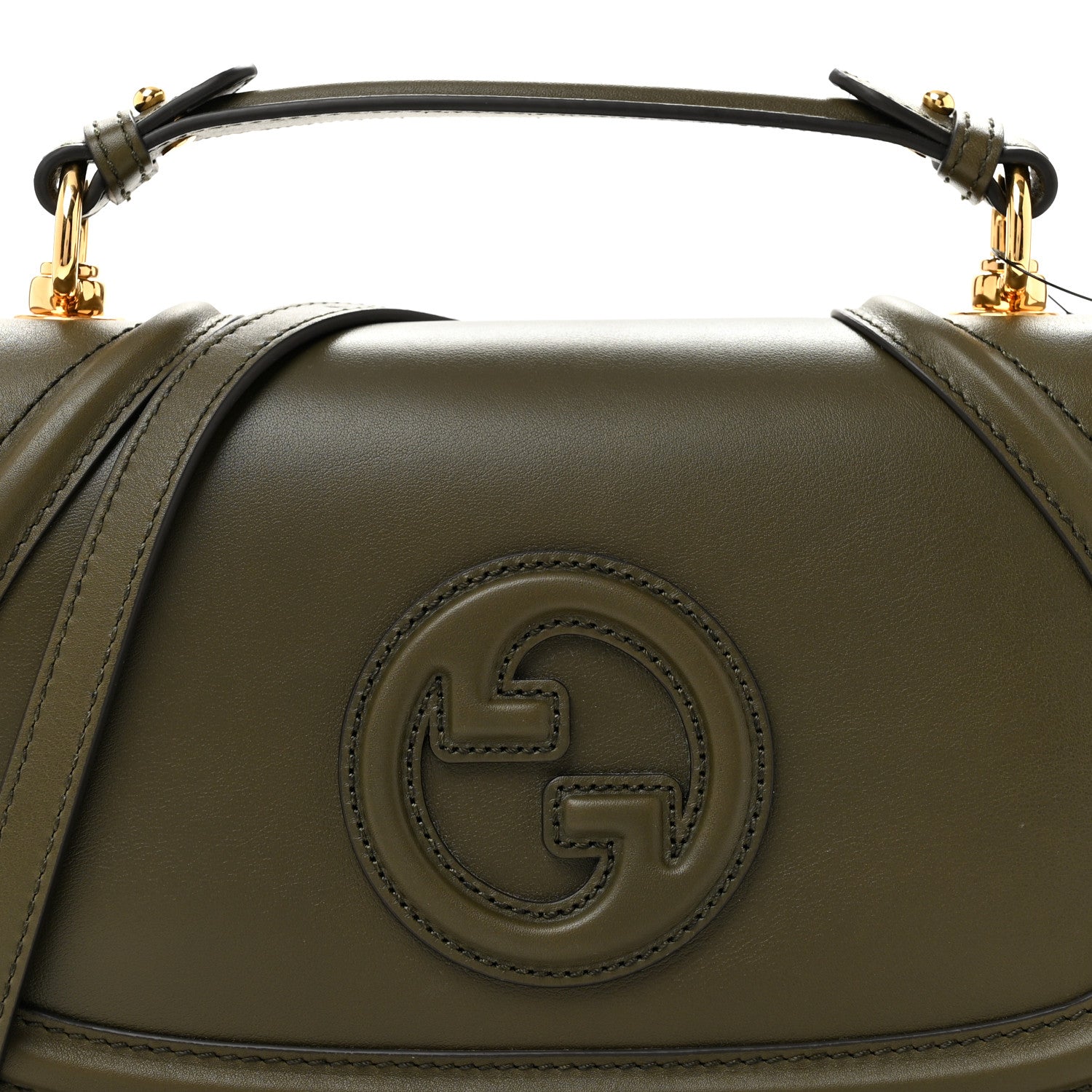 Gucci Roxy Calfskin Medium Blondie Top Handle Bag Luscious Green 8 of 11