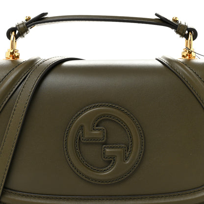 Gucci Roxy Calfskin Medium Blondie Top Handle Bag Luscious Green 8 of 11