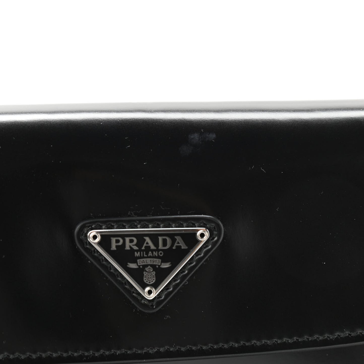 Spazzolato Cleo Flap Shoulder Bag Black