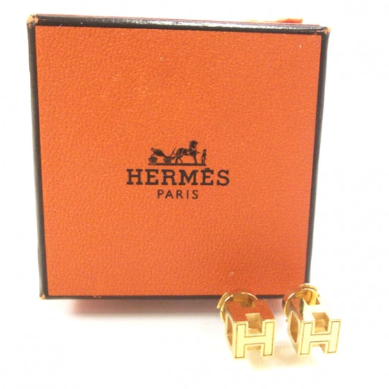 Hermes Gold Cage d H Earrings Gold 2 of 4