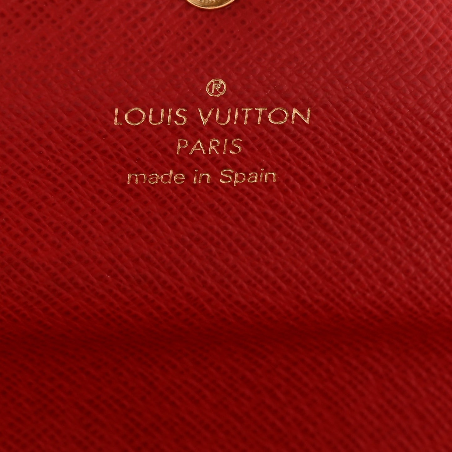 Damier Ebene Josephine Wallet Red