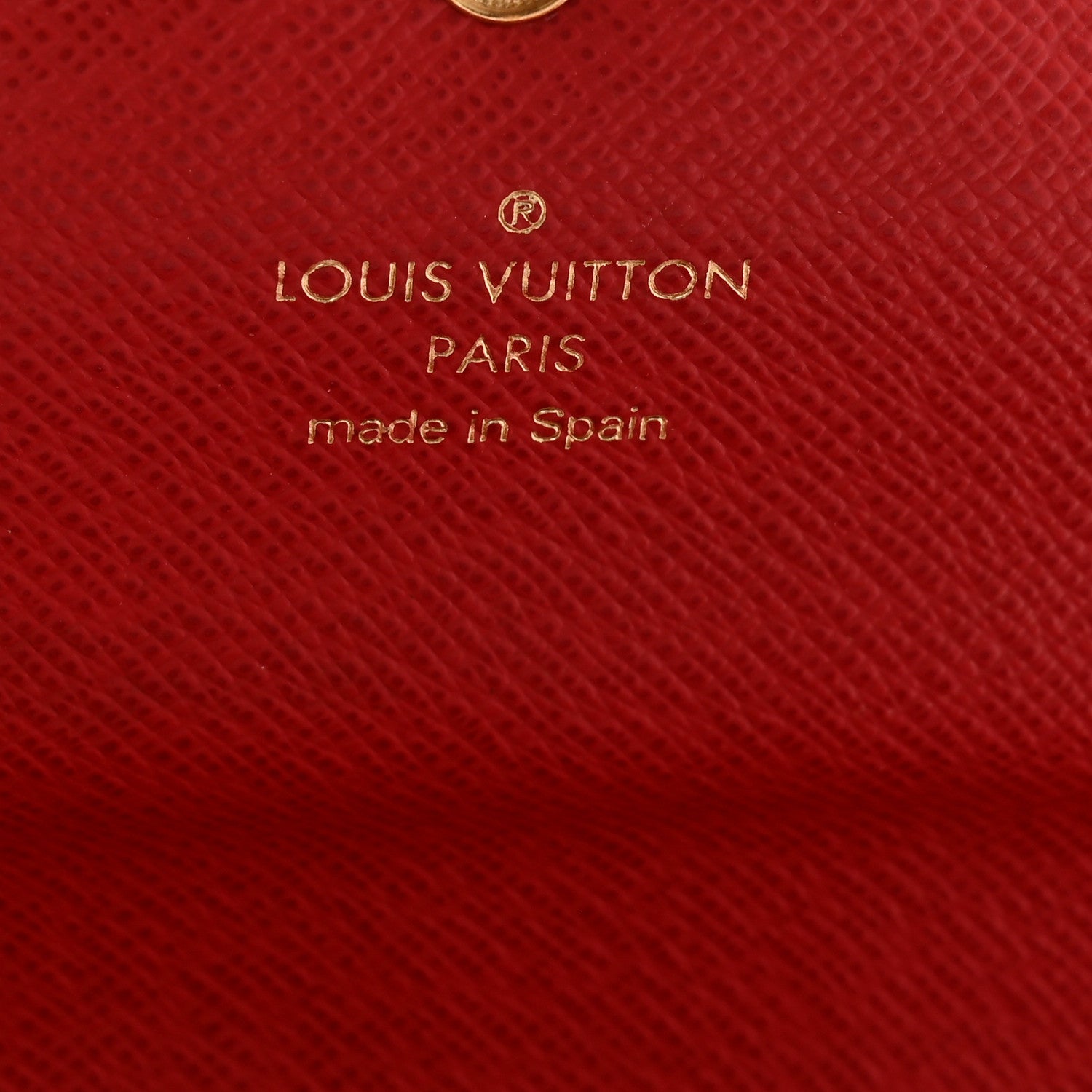 Louis Vuitton Damier Ebene Josephine Wallet Red 7 of 13