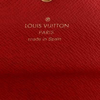 Louis Vuitton Damier Ebene Josephine Wallet Red 7 of 13