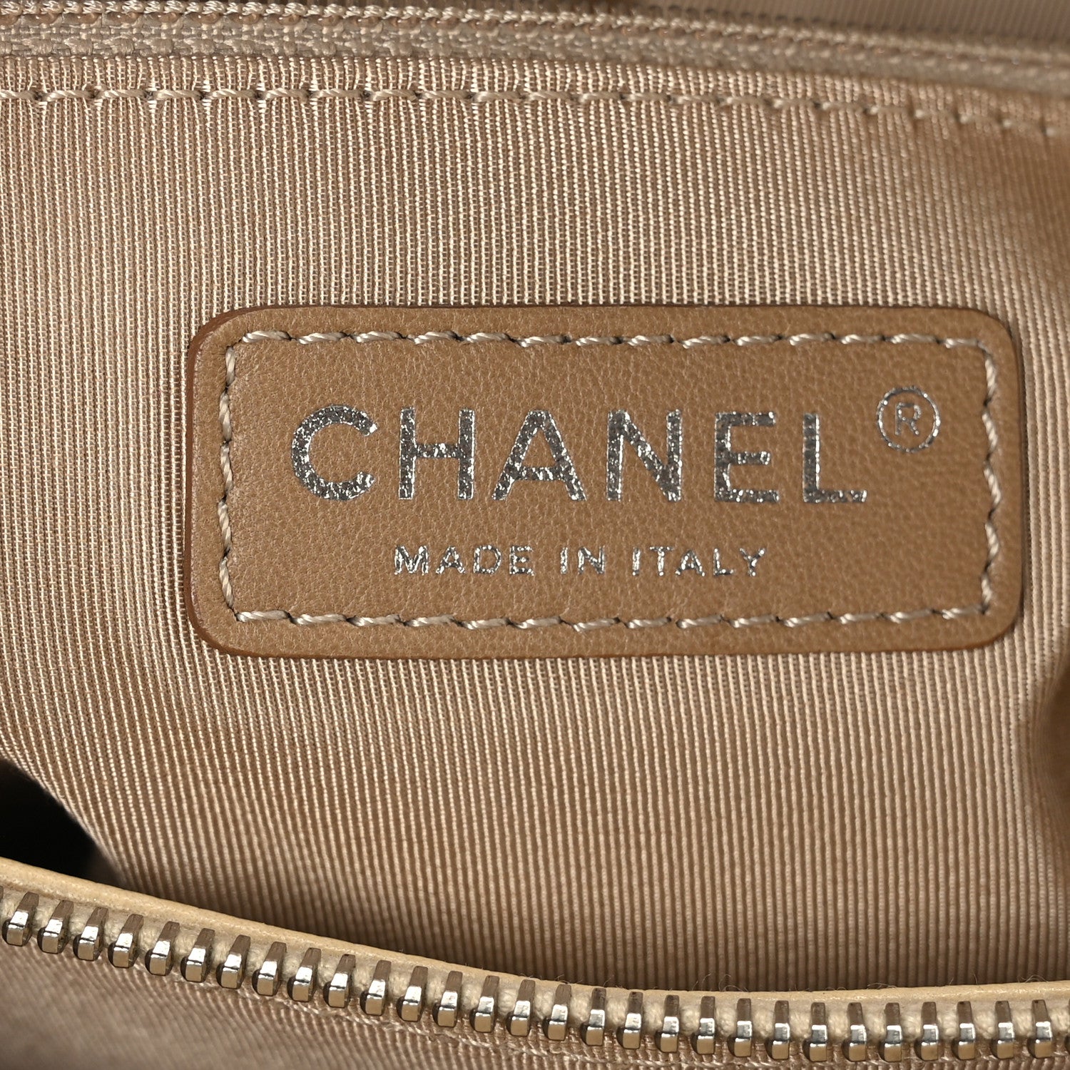 Chanel Caviar Quilted Timeless CC Shopping Tote Beige 7 of 10