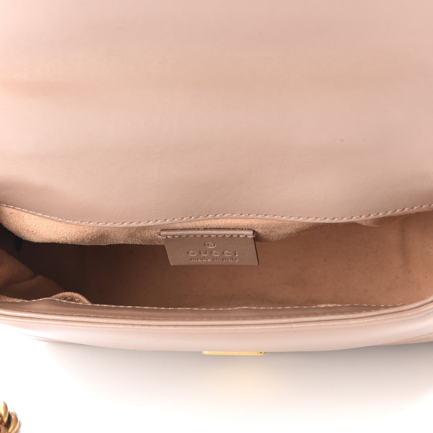 Calfskin Matelasse Mini GG Marmont Top Handle Shoulder Bag Porcelain Rose