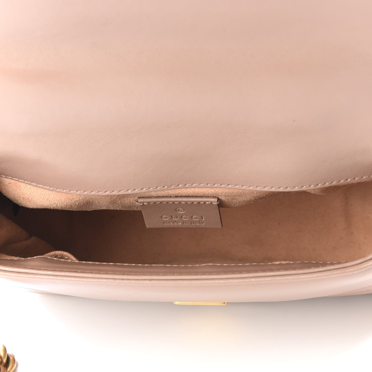 Gucci Calfskin Matelasse Mini GG Marmont Top Handle Shoulder Bag Porcelain Rose 4 of 9