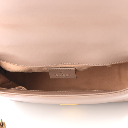 Gucci Calfskin Matelasse Mini GG Marmont Top Handle Shoulder Bag Porcelain Rose 4 of 9