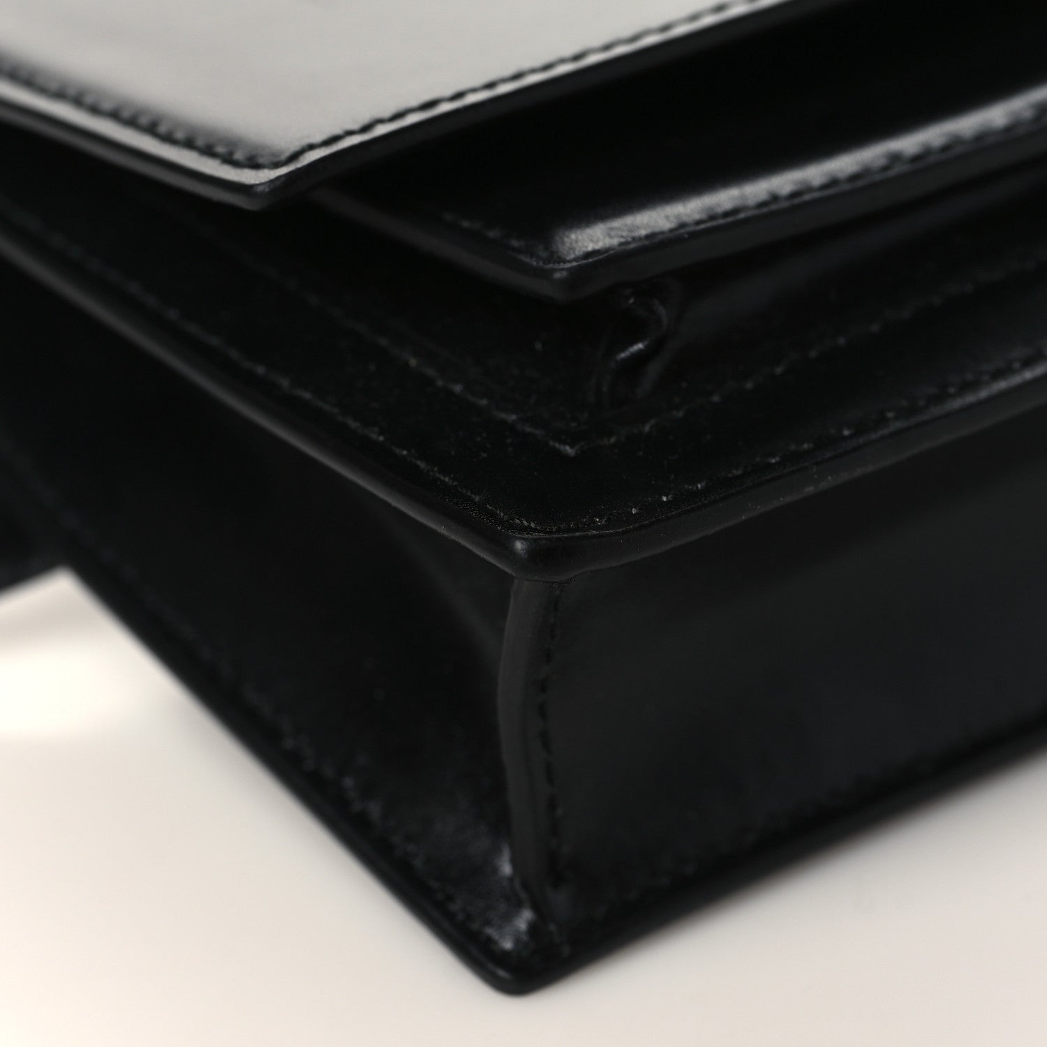 Balenciaga Shiny Box Calfskin Monochrome XS Sharp Belt Bag Black 7 of 11