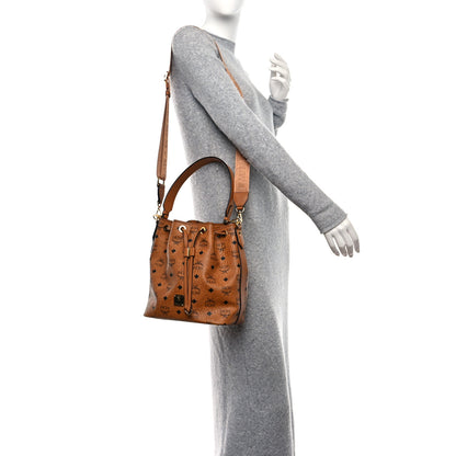 MCM Visetos Small Aren Drawstring Bag Cognac 2 of 8