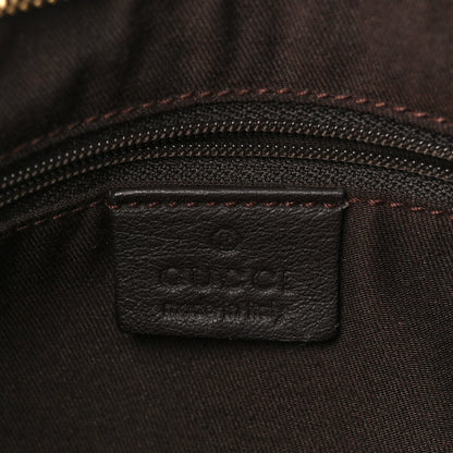 Gucci Monogram Medium D Gold Ring Hobo Dark Brown 6 of 11
