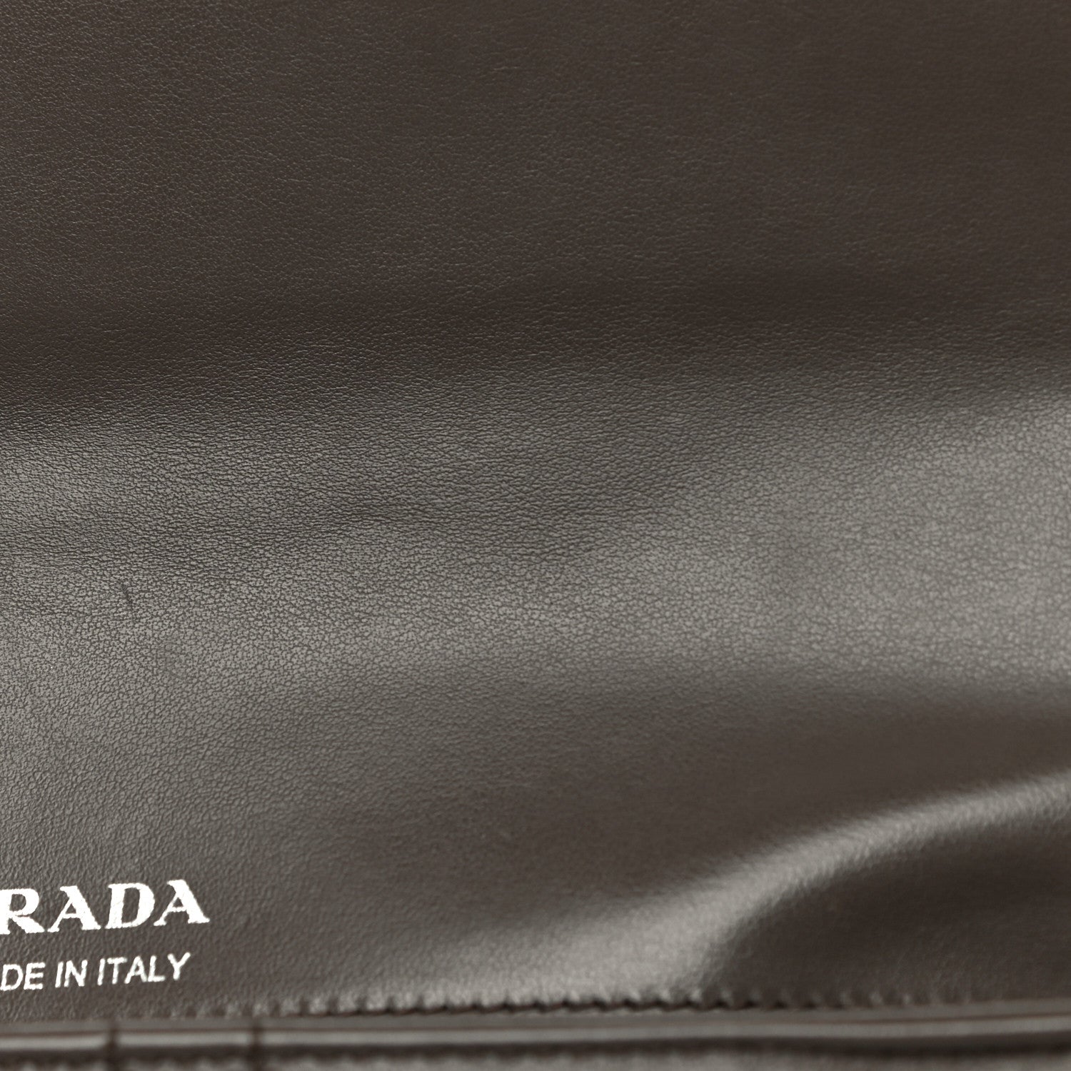 Prada Soft Calfskin Impunture Diagramme Large Chain Flap Shoulder Bag Bambu 13 of 19