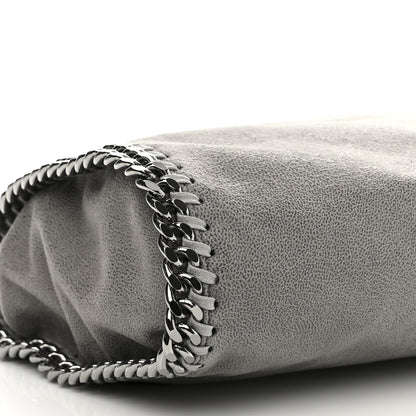 Stella McCartney Shaggy Deer Mini Falabella Fold Over Tote Light Grey 8 of 9