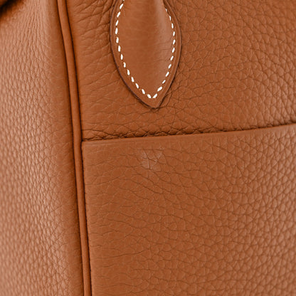 Hermes Taurillon Clemence Lindy 26 Gold 11 of 11