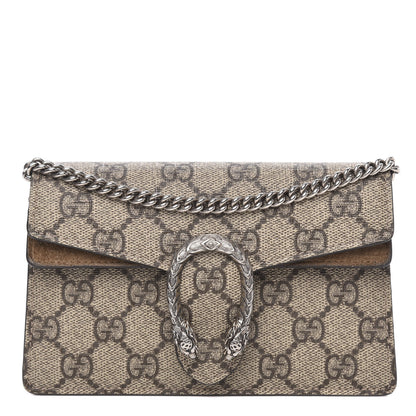 Gucci GG Supreme Monogram Super Mini Dionysus Shoulder Bag Taupe 1 of 10