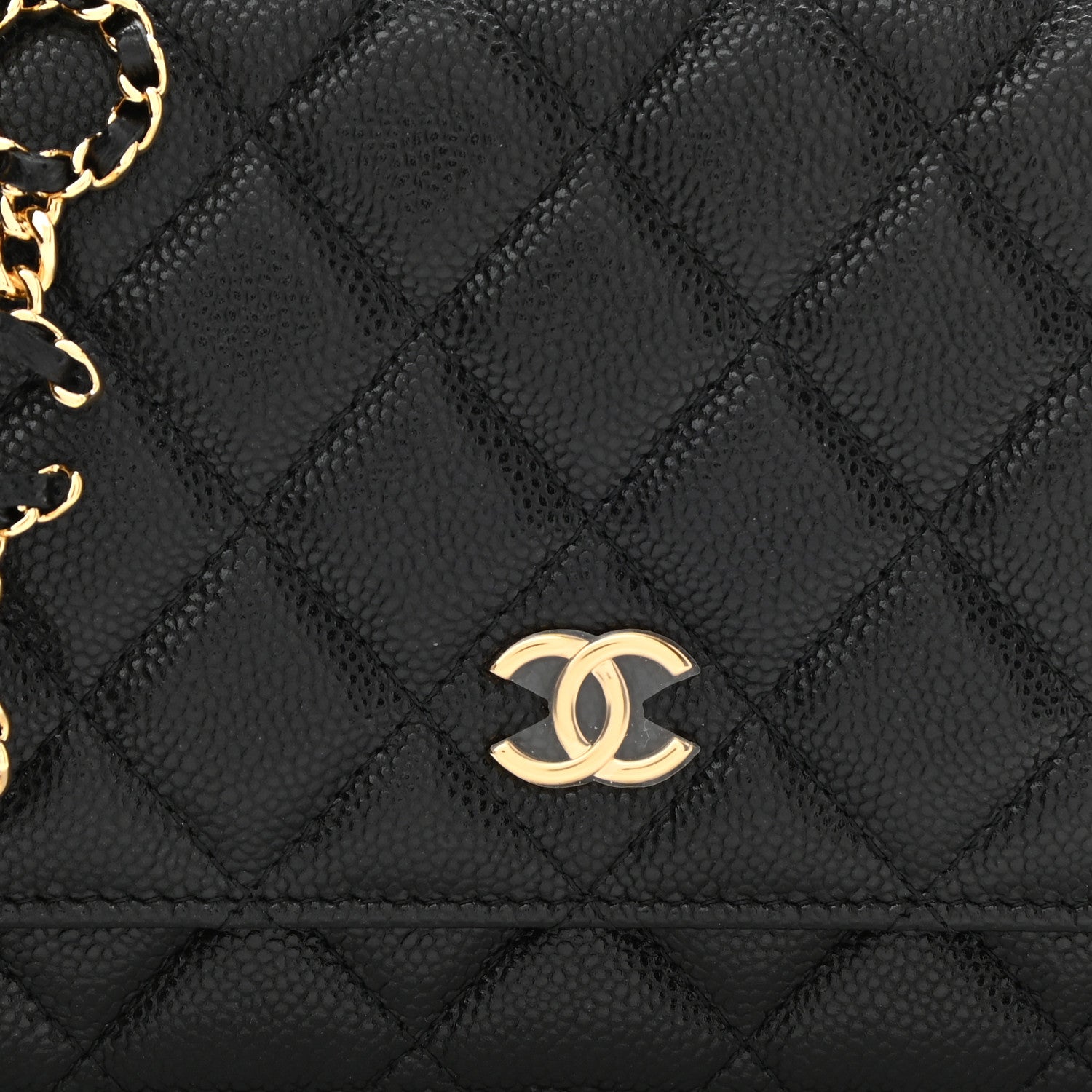 Chanel Caviar Quilted Miss Coco Wallet On Chain WOC Black 5 of 12