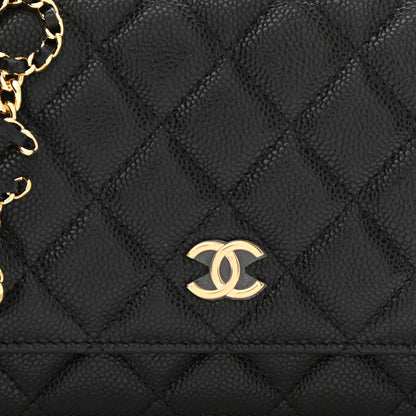 Chanel Caviar Quilted Miss Coco Wallet On Chain WOC Black 5 of 12
