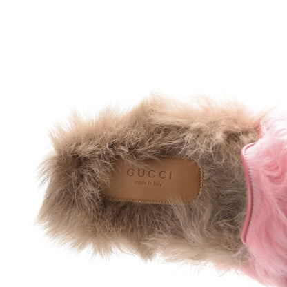 Gucci Merino Wool Womens Princetown Slippers 39 Pink 7 of 8