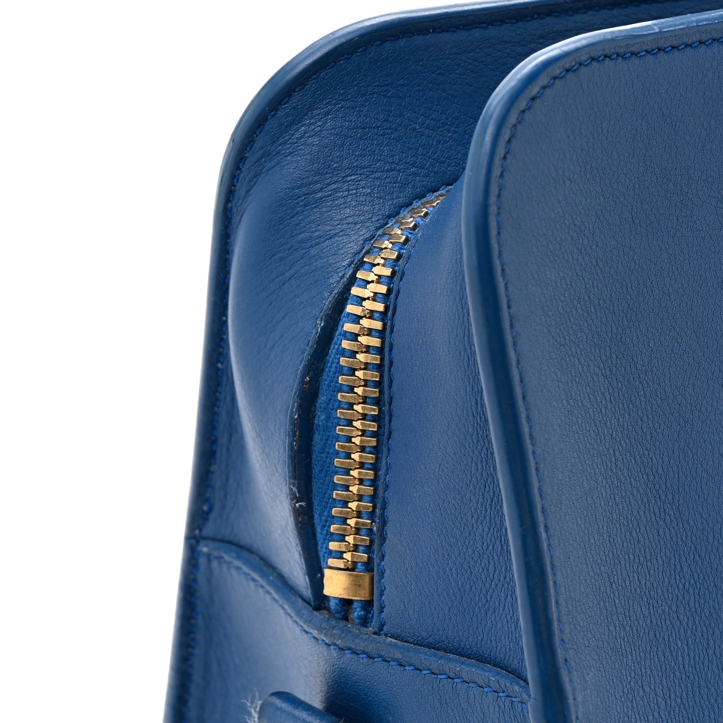 Calfskin Small Monogram Cabas Blue Majorelle