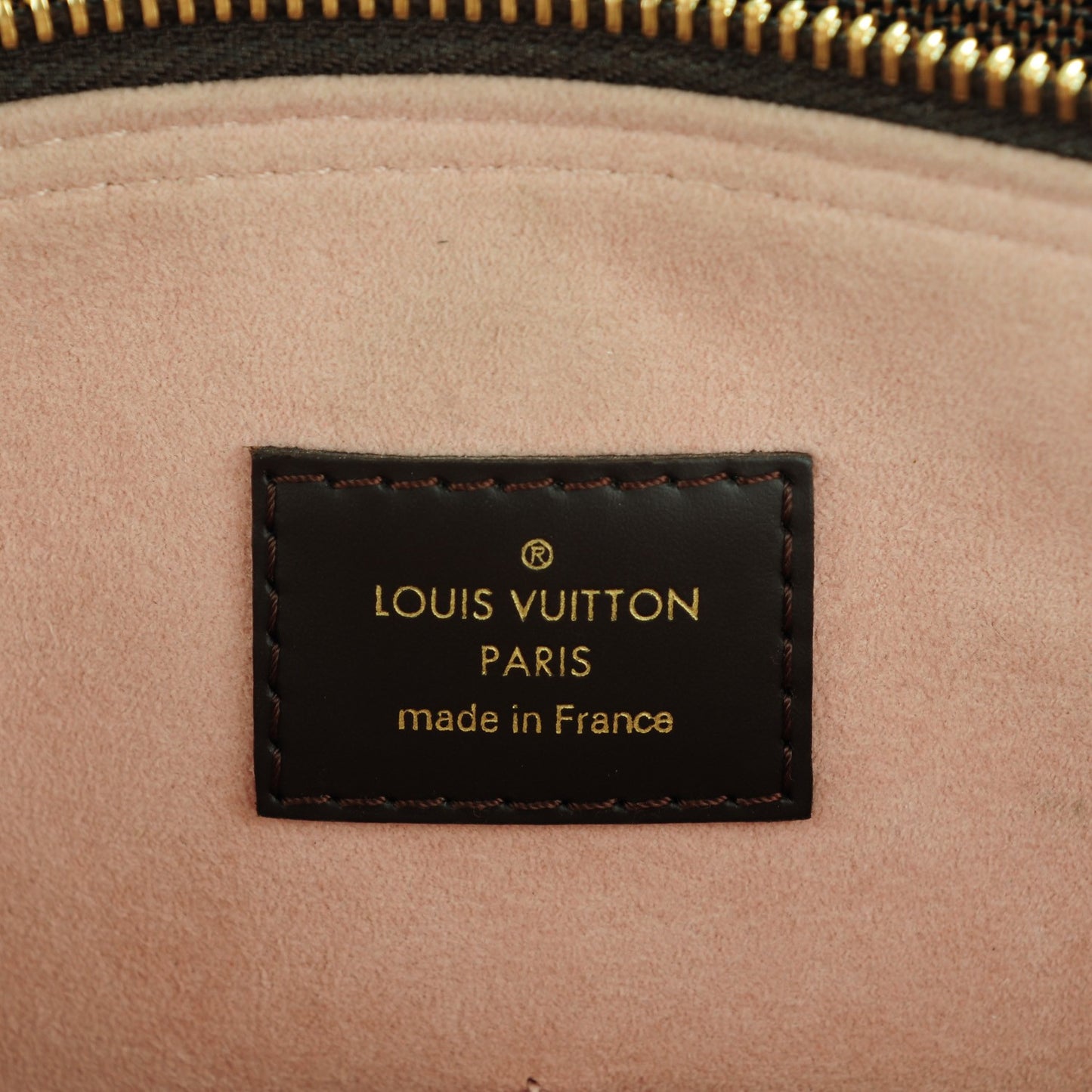 Cuir Taurillon Damier Ebene Normandy Magnolia