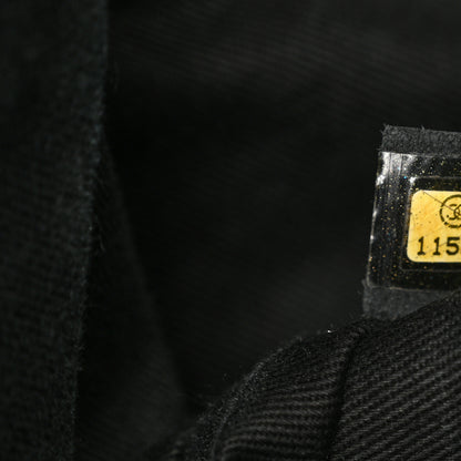 Chanel Calfskin Stitched Large Expandable Flap Bag Black 7 of 11