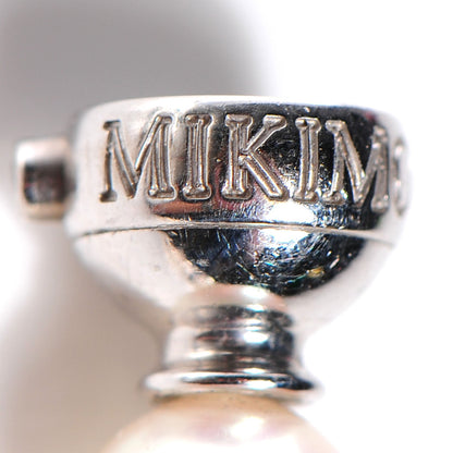Mikimoto 18K White Gold Akoya Pearl Blue Sapphire 7.5mm Ocean Bracelet 4 of 7