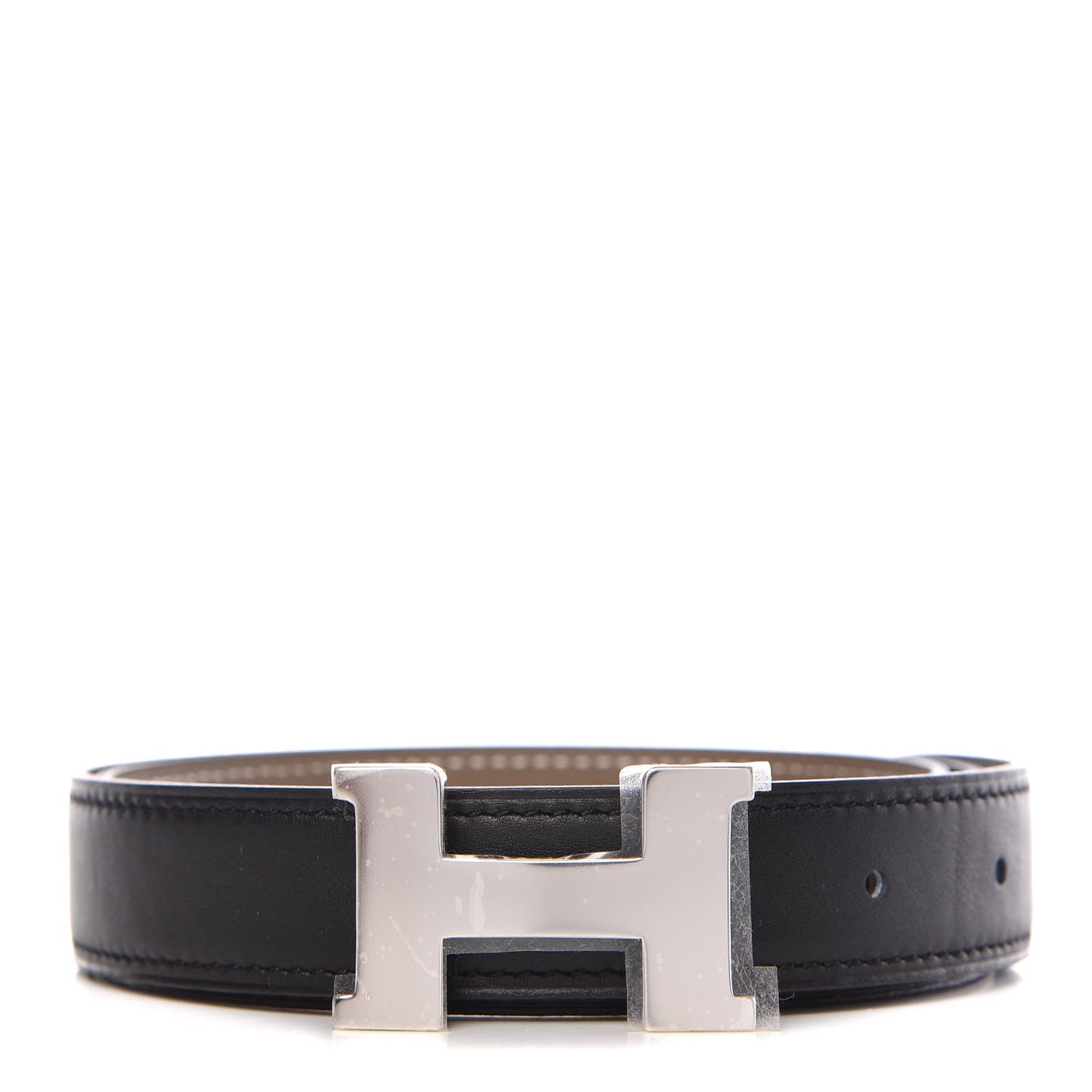 Swift Epsom 24mm Mini Constance H Belt 70 Black Etoupe