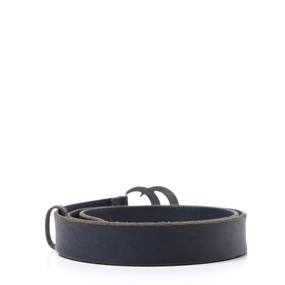 Gucci Cuoio Toscano Nickel Double G 30mm Belt 95 38 Blue 2 of 5