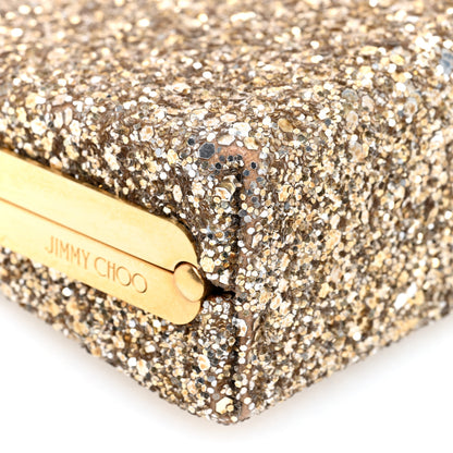 Jimmy Choo Coarse Glitter Celeste Clutch Antique Gold 8 of 10