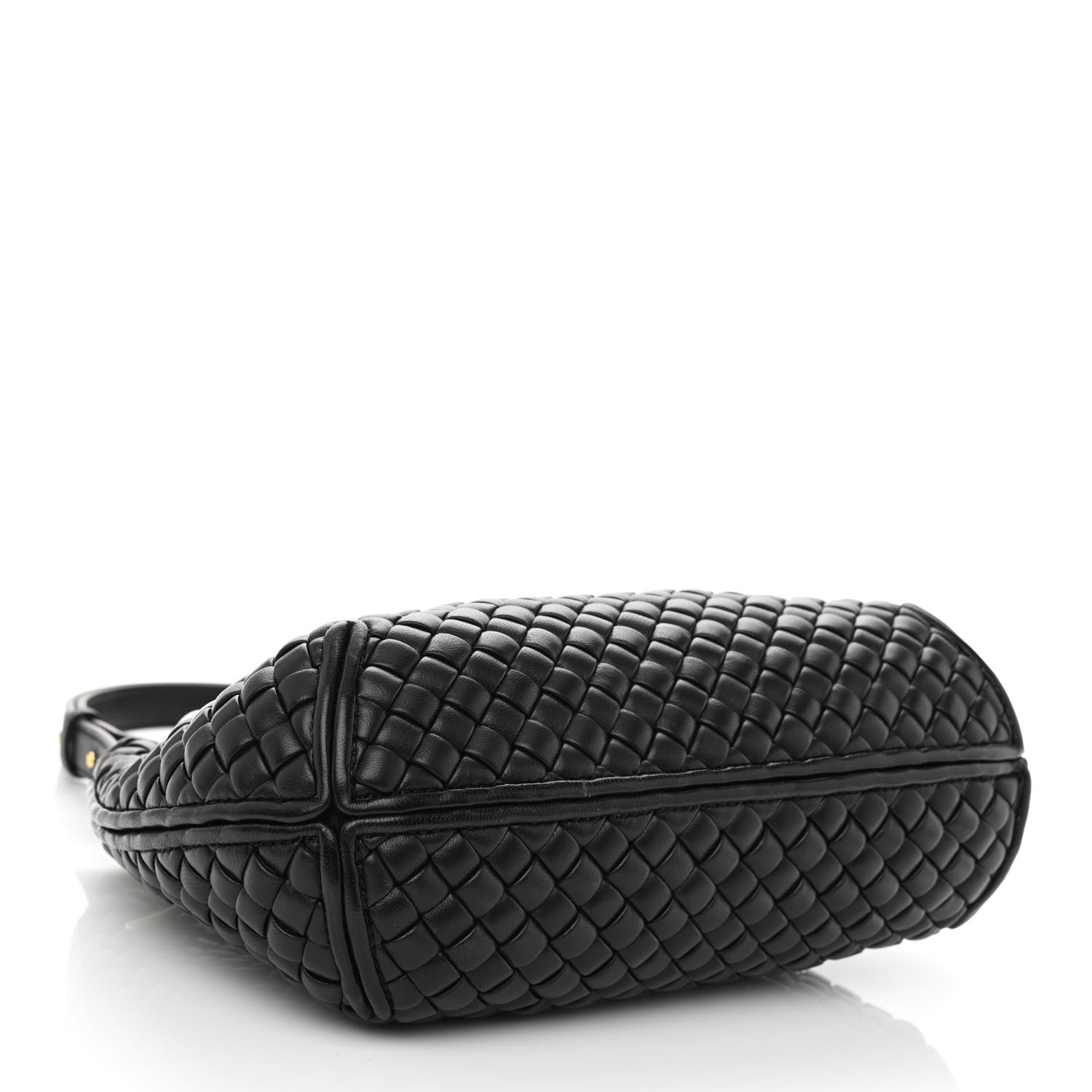 Bottega Veneta Nappa Intrecciato Small Clicker Shoulder Bag Black 4 of 8