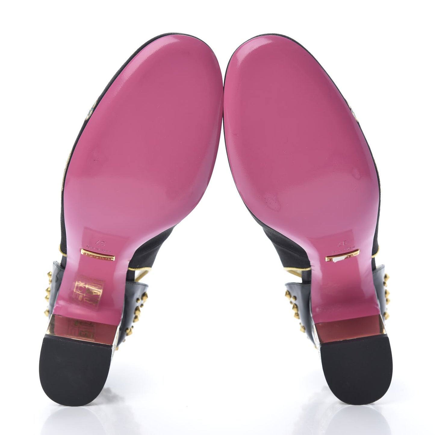 Satin Embroidered Dragon Caspar Pumps 37 Black