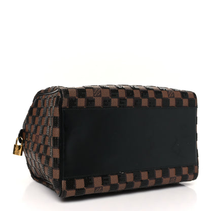 Louis Vuitton Damier Paillettes Speedy 30 Black 3 of 9
