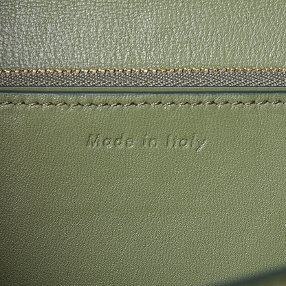Celine Box Calfskin Medium Classic Box Flap Bag Army Green 7 of 9