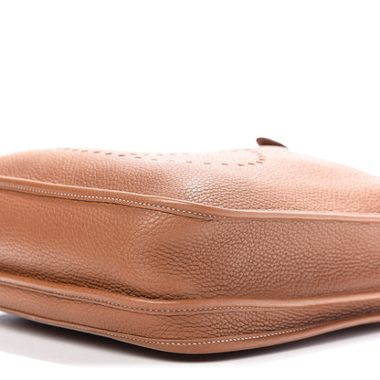 Hermes Taurillon Clemence Evelyne III PM Gold 7 of 9