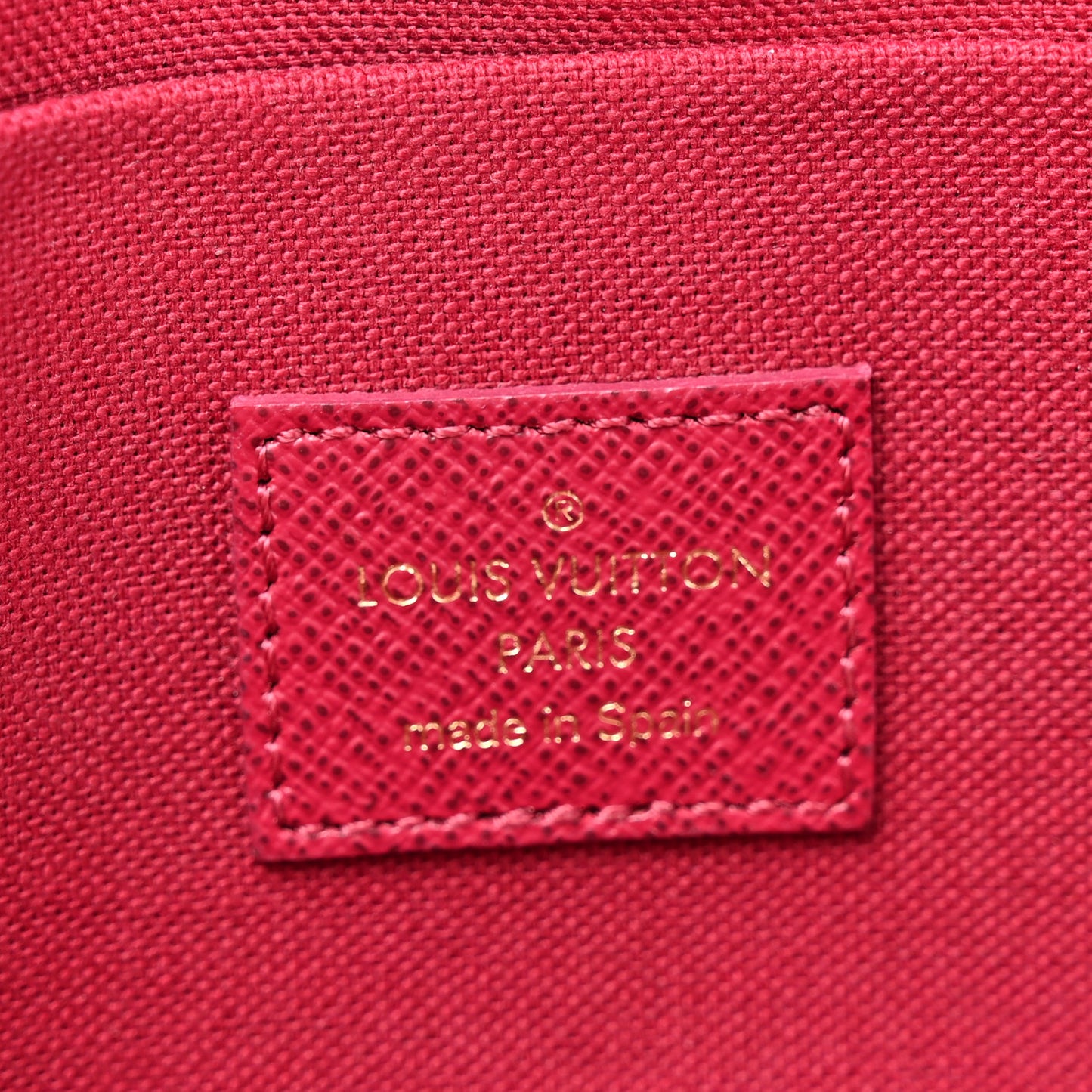 Monogram Pochette Felicie Chain Wallet Fuchsia
