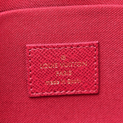 Louis Vuitton Monogram Pochette Felicie Chain Wallet Fuchsia 9 of 13