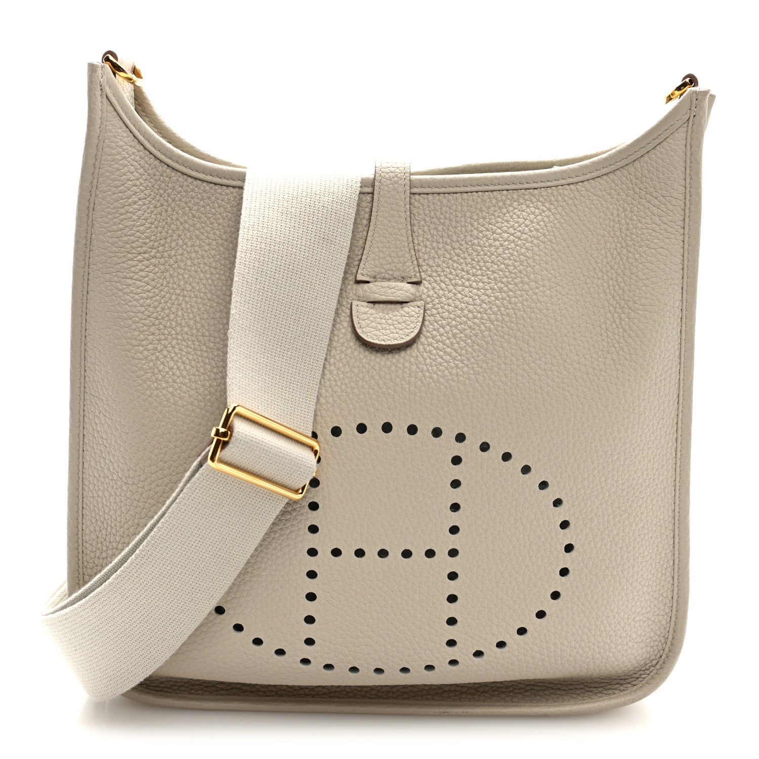 Hermes Taurillon Clemence EVELYNE III PM Beton 1 of 10